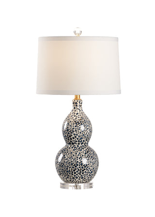 Snow Leopard Lamp - Blue