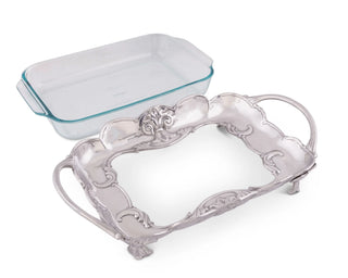 Fleur-De-Lis Pyrex Holder 3qt