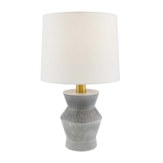 Southlake Ceramic Totem-Style Lamp with Ice Reactive Glaze