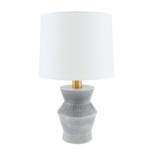 Southlake Ceramic Totem-Style Lamp with Ice Reactive Glaze