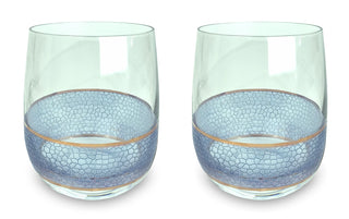 Panthera Indigo Double Old Fashioned set of 2