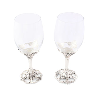 Fleur-De-Lis Wine Glasses