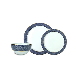 Panthera Indigo 3 Piece Set - Dinner, Salad, Bowl