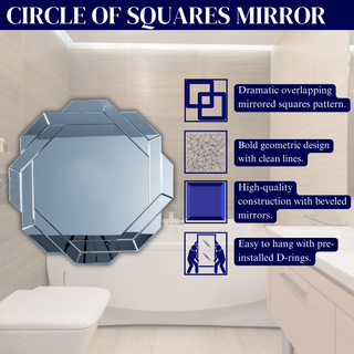 正方形の円の鏡