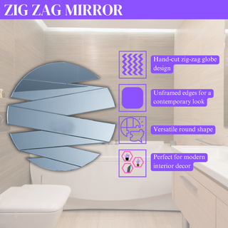 Zig Zag Mirror - Elevate Your Space with Modern Design