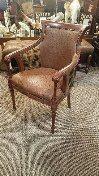 Carved Biedermeier Chair- OSTRICH/GIRAFFE