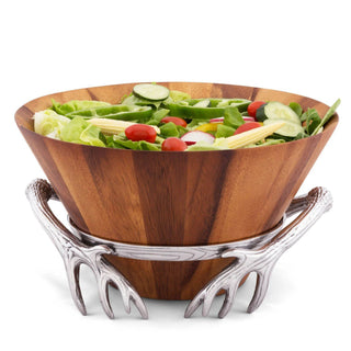 Antler Wood Salad Bowl