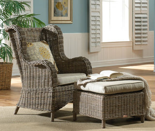 Exuma 2 PC Occasional Chair Set w/beige cushion