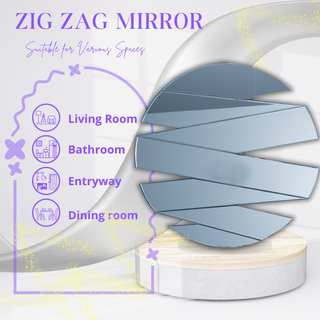 Zig Zag Mirror - Elevate Your Space with Modern Design