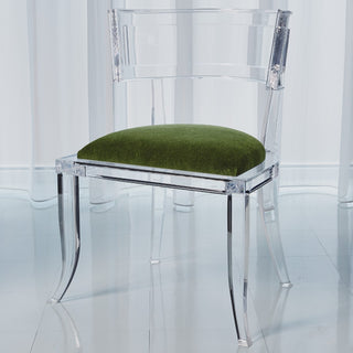 KLISMOS ACRYLIC CHAIR-EMERALD GREEN $4,599.00