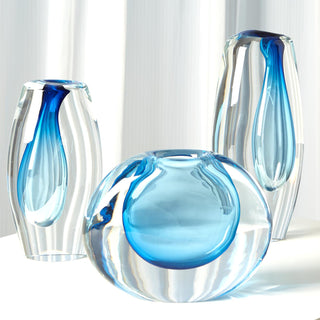 OFF SET VASES - LIGHT BLUE