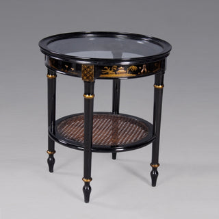 Jansen Chinoiserie Side Table Round