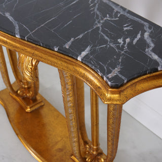 CONSOLE TABLE PLUME MARBLE TOP