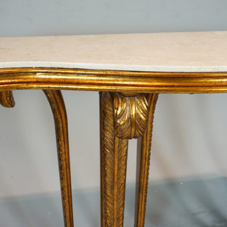 CONSOLE TABLE PLUME CREAM MARBLE