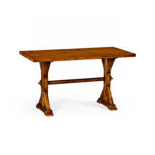 Jonathan Charles 54" SOLID COUNTRY WALNUT DINING TABLE ( 491061-54L-CFW )