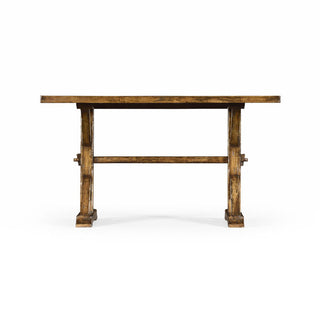 Jonathan Charles 54" SOLID COUNTRY WALNUT DINING TABLE ( 491061-54L-CFW )