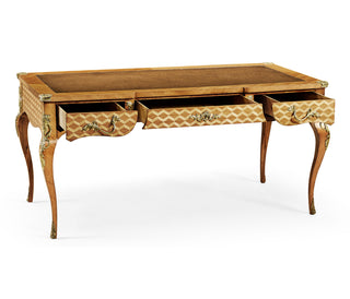 Satinwood And Marquetry Bureau Plat 494640-SAL
