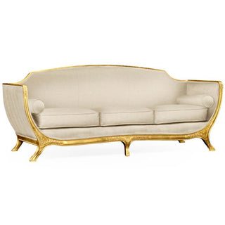 Jonathan Charles Large Sofa Empire in Gold Leaf - Mazo