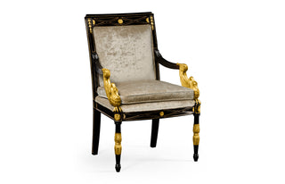 Kensington Swan Arm Chair 494983-BLA-F005