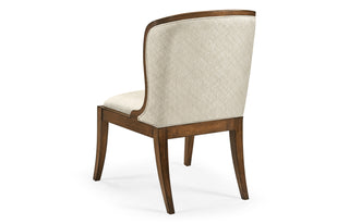 Low Curved Back Dining Side Chair 494996-SC-WAL-F200