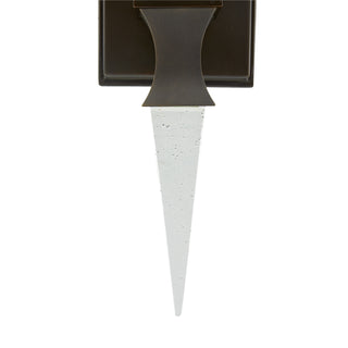 Piper Sconce - English Bronze Finish with Clear Seedy Crystal - Illuminate Your Space with Vintage Elegance