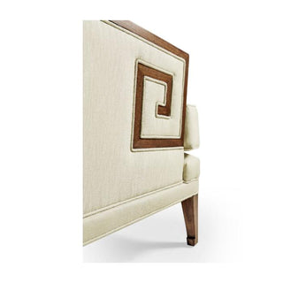 Jonathan Charles Walnut Greek Revival Armchair in Castaway