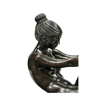 Jonathan Charles Nude Girl Figurine Bookends - Dark Bronze