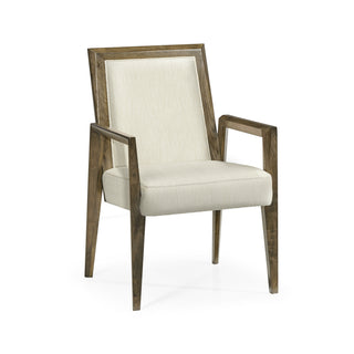 Modern Gatsby Arm Chair - Walnut Finish | JC Modern Dining Chair Collection