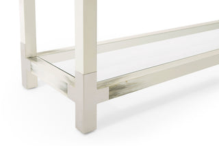 CUTTING EDGE CONSOLE TABLE (LONGHORN WHITE)