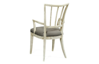 Lucillo Washed Acacia Carver Arm Chair