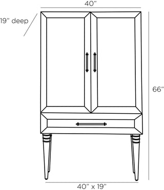 Melrose Cocktail Cabinet - Mid-Century Inspired Furniture with Clean Lines and Exquisite Details