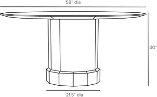 Reuben Dining Table - Maximalist Octagonal Design in Blonde Burl Oak and Chestnut Oak Veneers