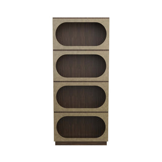 Reinhardt Bookcase - Sable - Organize Your Space in Rich, Elegant Style