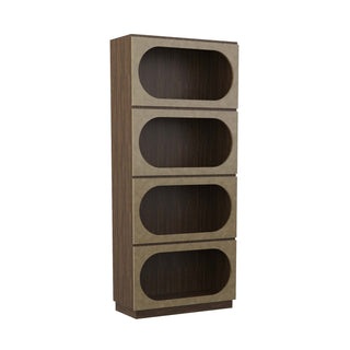 Reinhardt Bookcase - Sable - Organize Your Space in Rich, Elegant Style