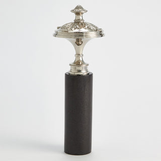 NEWEL CAP SCULPTURE-NICKEL