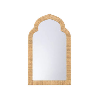 Eden Mirror by Lisa Kahn - Hand-Wrapped Woven Jute Frame