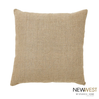 BLOSSOM BEADED PILLOW-GOLD/BLACK