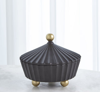 CIRQUE VESSEL W/LID-BLACK