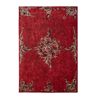 PARLOR RUG-DEEP RED