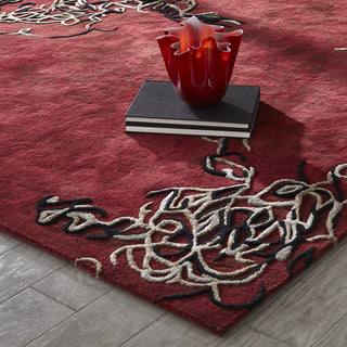 PARLOR RUG-DEEP RED