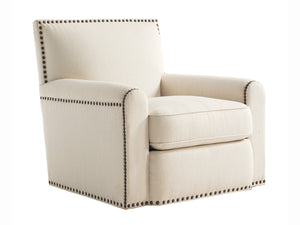 TOMMY BAHAMA UPHOLSTERY     BY TOMMY BAHAMA HOME STIRLING PARK SWIVEL CHAIR
