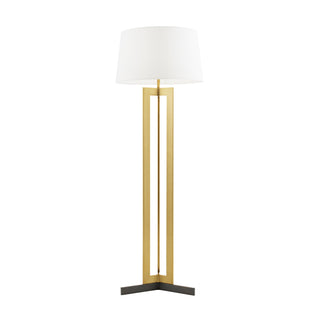 Newman Floor Lamp - Antique Brass and English Bronze Finish