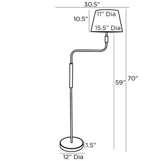 Simpson Floor Lamp: Illuminate Your Space with Modern Elegance