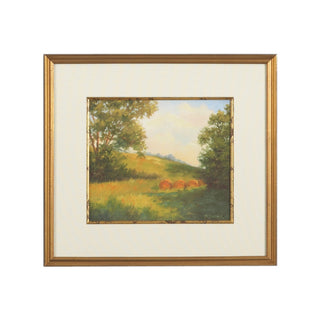 Golden Day Lithograph Print in Antique Gold Frame – 20.5" x 22.5"