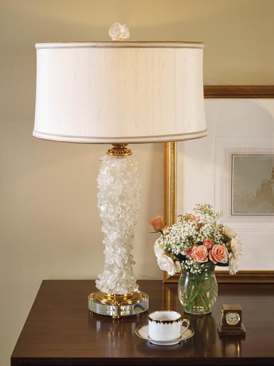 Rock crystal table deals lamp