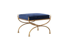 Load image into Gallery viewer, Maitland Smith 8120-42-B - Royal Blue Courtly Bench
