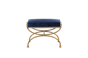 Maitland Smith 8120-42-B - Royal Blue Courtly Bench