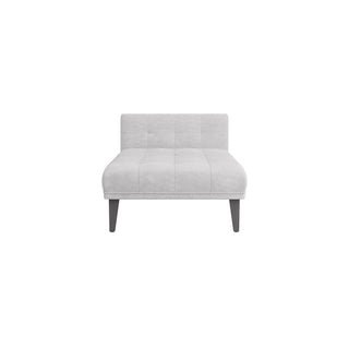 Phaedra Chaise - Platinum Bouclé with Grey Ash Legs