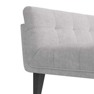 Phaedra Chaise - Platinum Bouclé with Grey Ash Legs