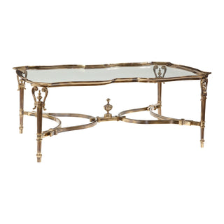 Maitland Smith RECTANGULAR CAST BRASS COCKTAIL TABLE